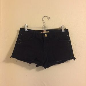 Black Cutoff Shorts